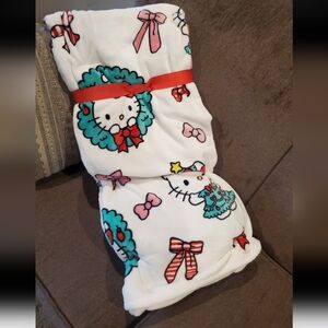 Viral Holiday Hello Kitty Blanket-NWT